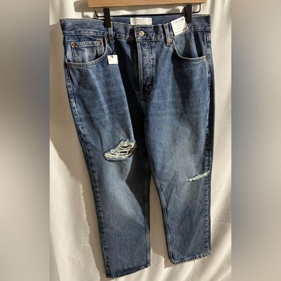 TOPSHOP Blue Jeans, Petite, Size 34x28 - Picture 7 of 8